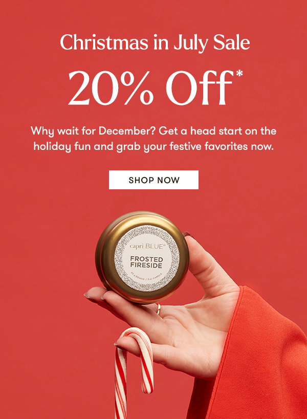 Christmas in July Sale: 20% Off
