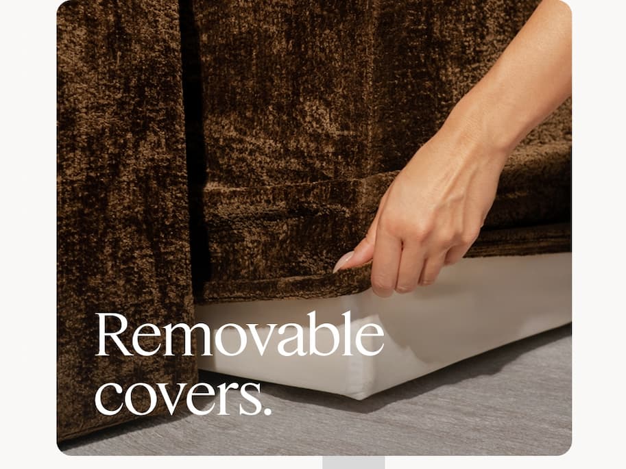Removable covers.