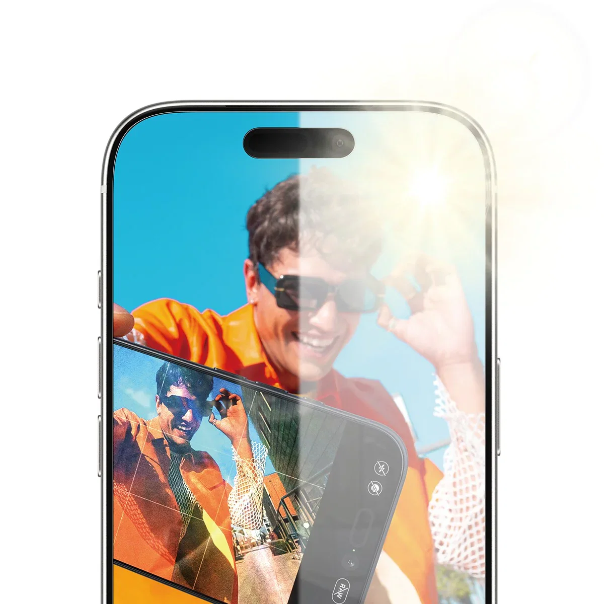 Image of PanzerGlass® Anti-Reflective Armor Screen Protector iPhone 17 Pro w. EasyAligner