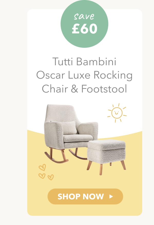 Tutti Bambini Oscar Luxe Rocking Chair & Footstool 