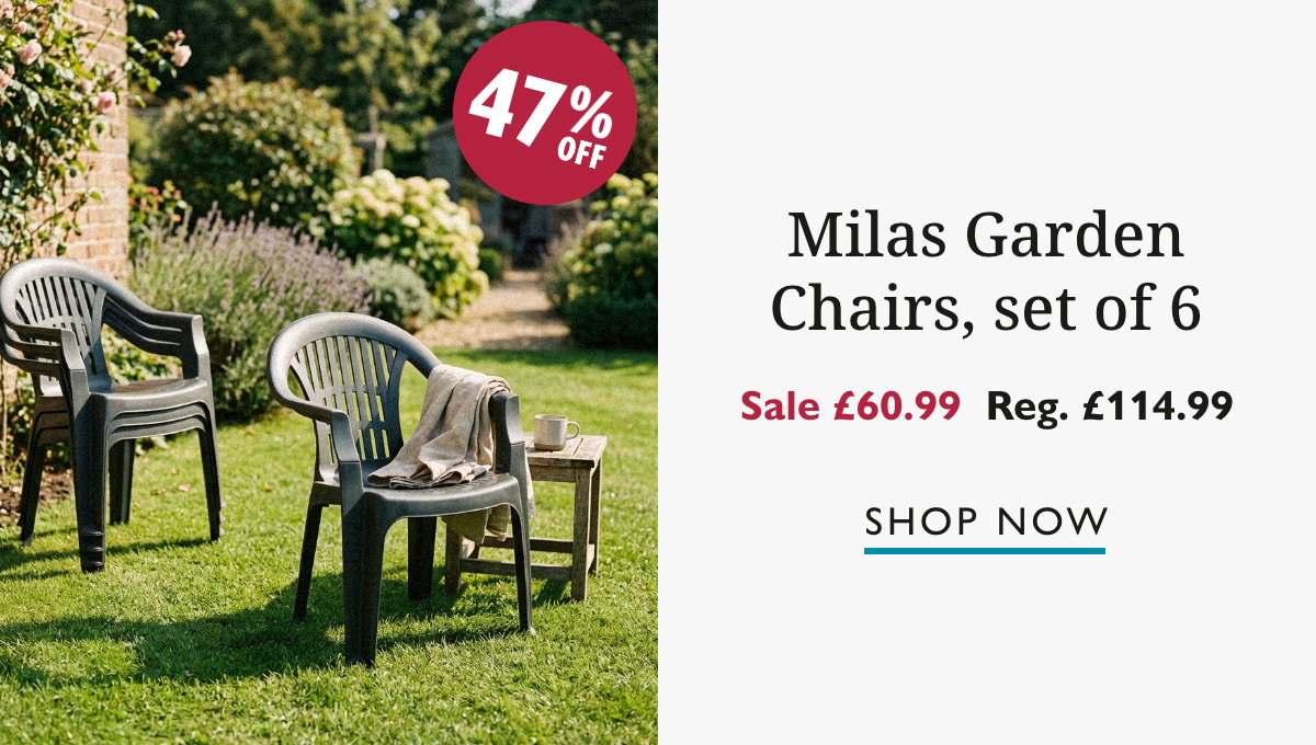 Milas Garden Dining Chairs - Anthracite - Pack of 6