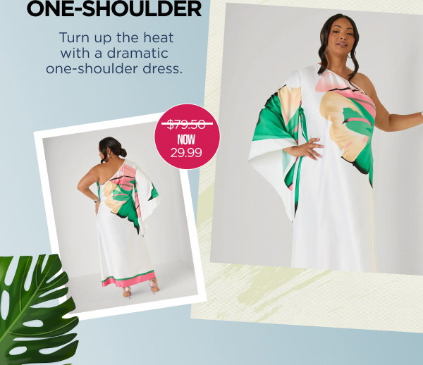 One Shoulder Floral Maxi Dress