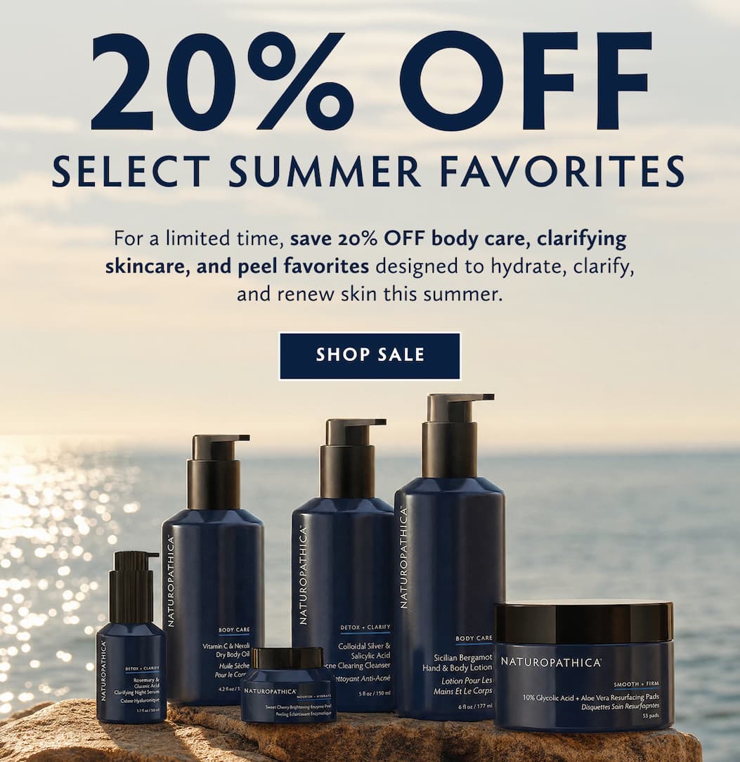 Save 20% OFF bodycare, clarifying skincare, and peel favorites SHOP SALE