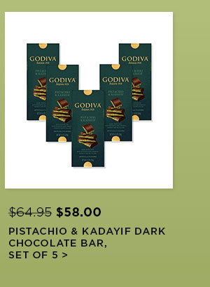 Pistachio & Kadayif Dark Chocolate Bar, Set of 5
