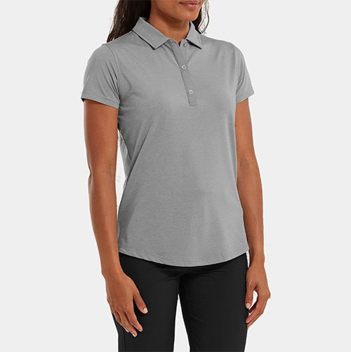 FootJoy Heather Self-Collar Halbarm Polo