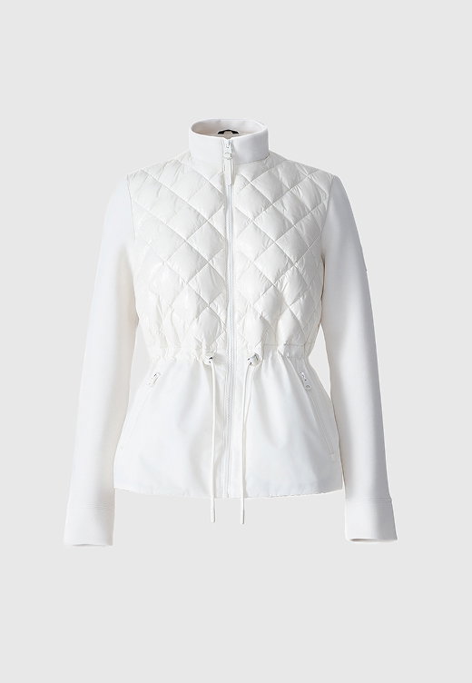 ADITA Light Down Hybrid Jacket with Peplum Hem