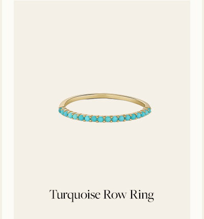 Turquoise Row Ring