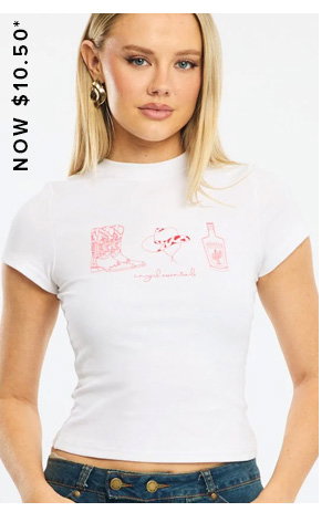 White Graphic Tee Short Sleeve