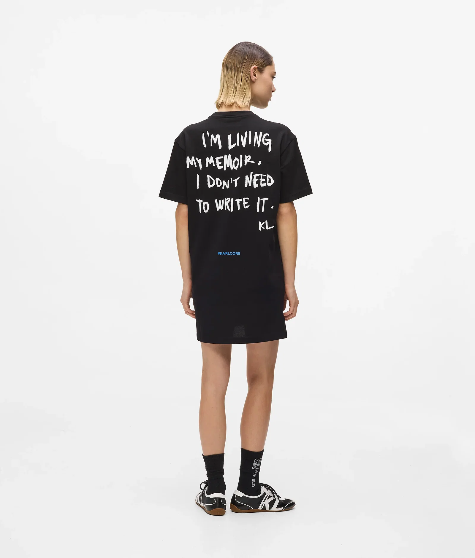Image of Karl quote T-shirt dress