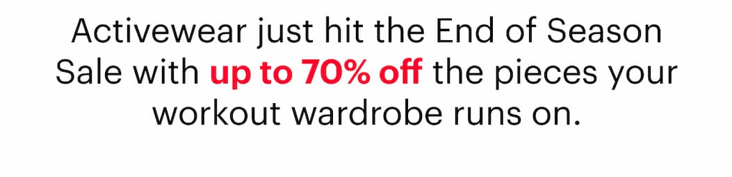 Shop Activewear on Sale
