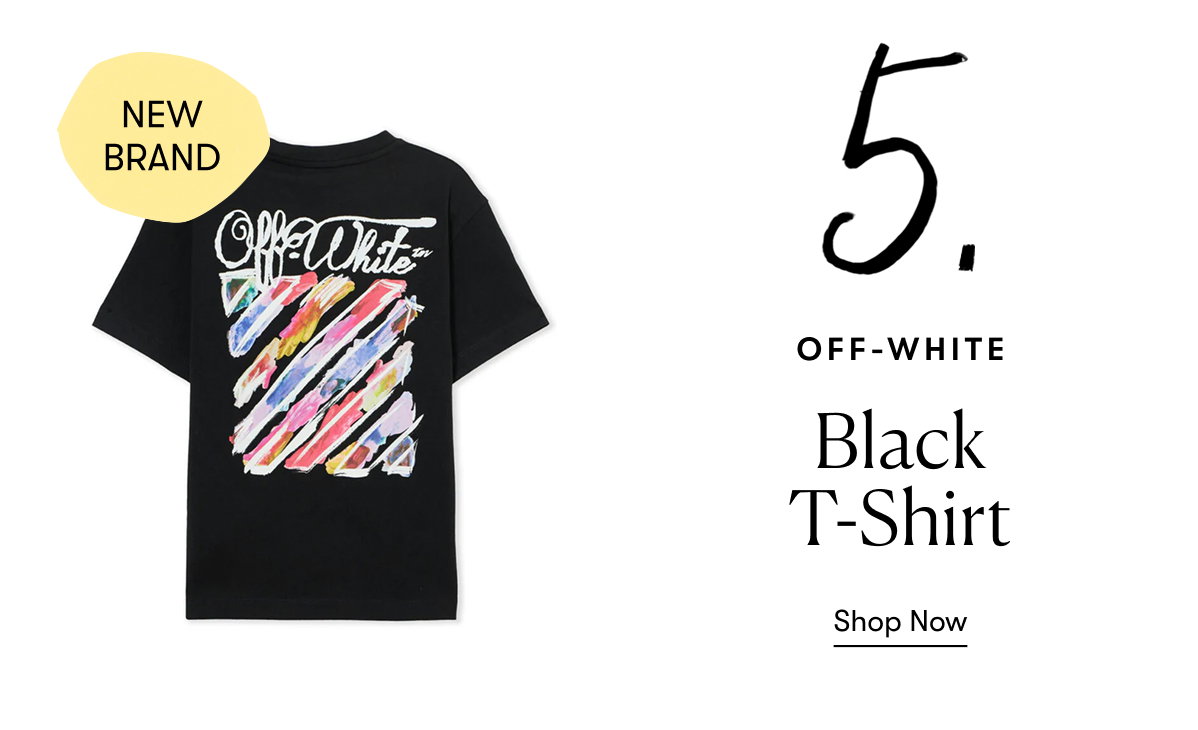 Off-White: Black T-Shirt (New Brand)