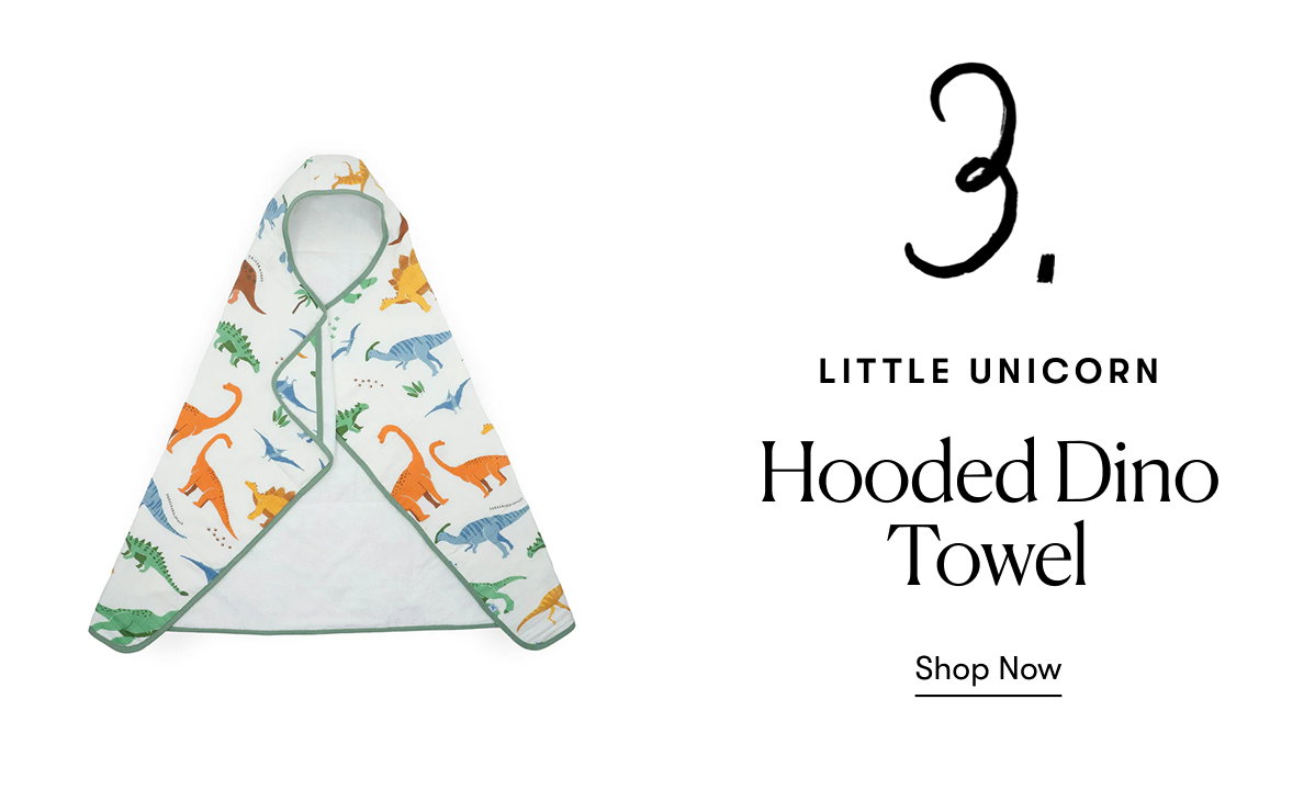 Little Unicorn: Hooded Dino Towel
