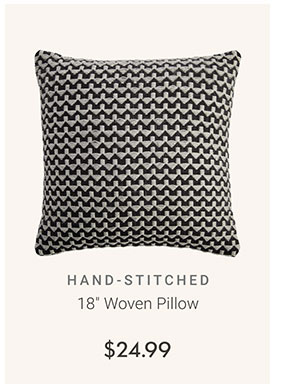 18" Woven Pillow