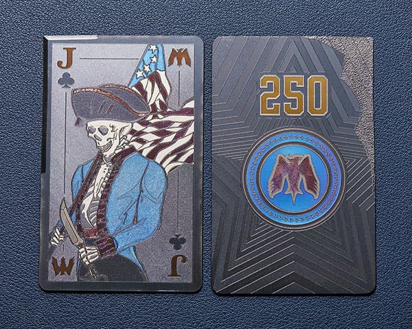 Mummert Knives 250 Patriot Jack Titanium Cutting Card