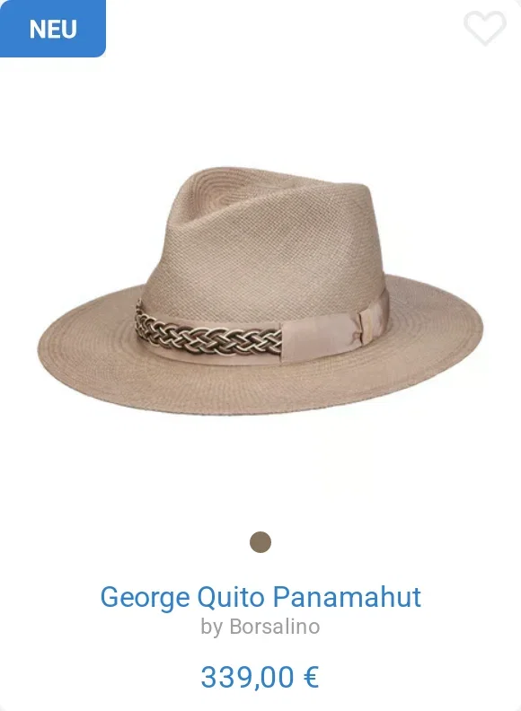 George Quito Panamahut by Borsalino
