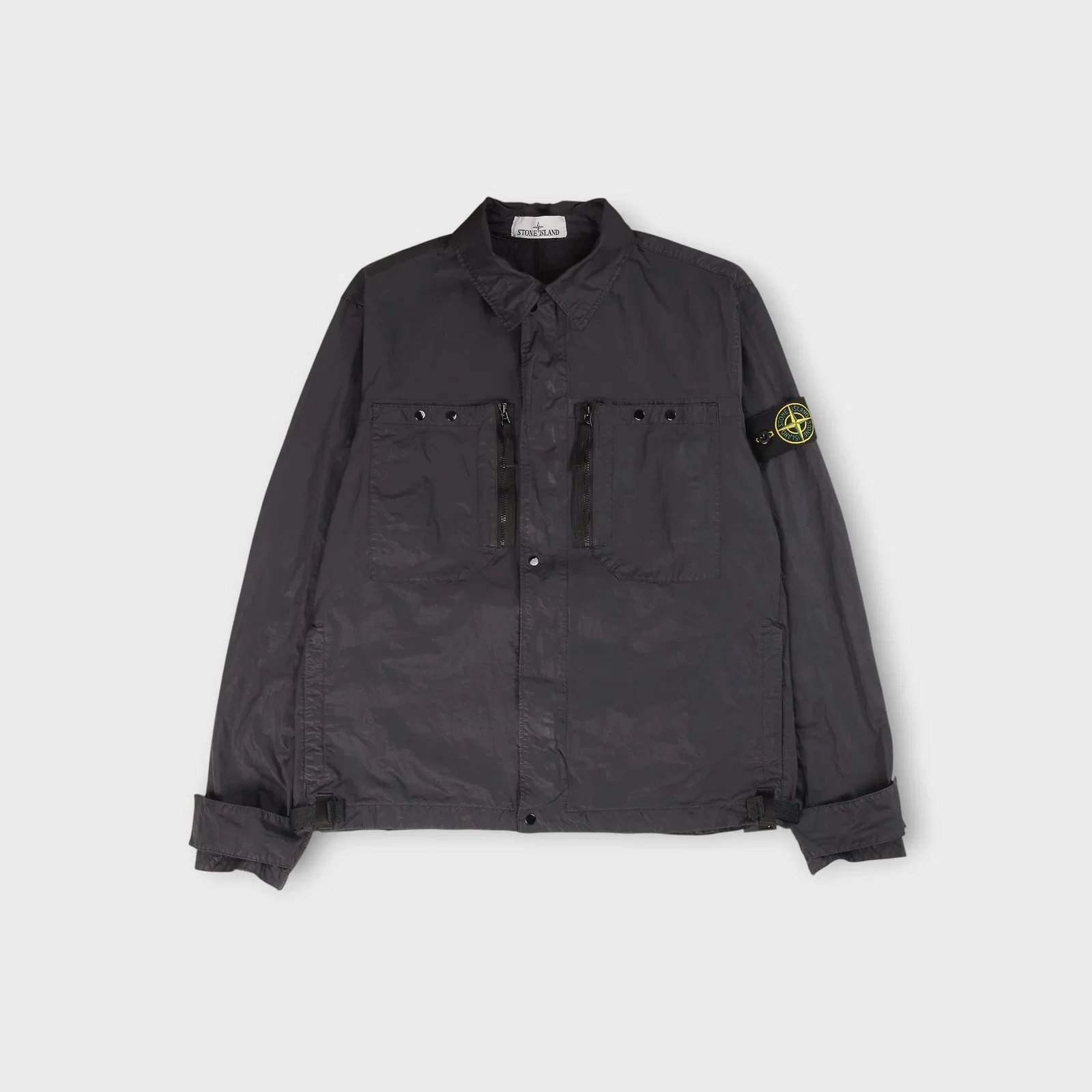 Image of Stone Island Nylon Overshirt I Navy