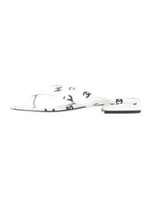 2022 Interlocking CC Logo Flip Flops