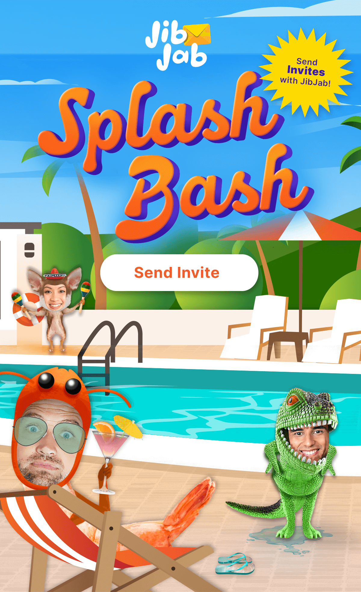 Invite them to Your Splash Bash