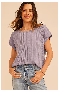 Model wearing maurices clothing.
