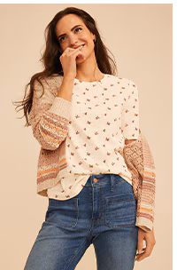 Model wearing maurices clothing.