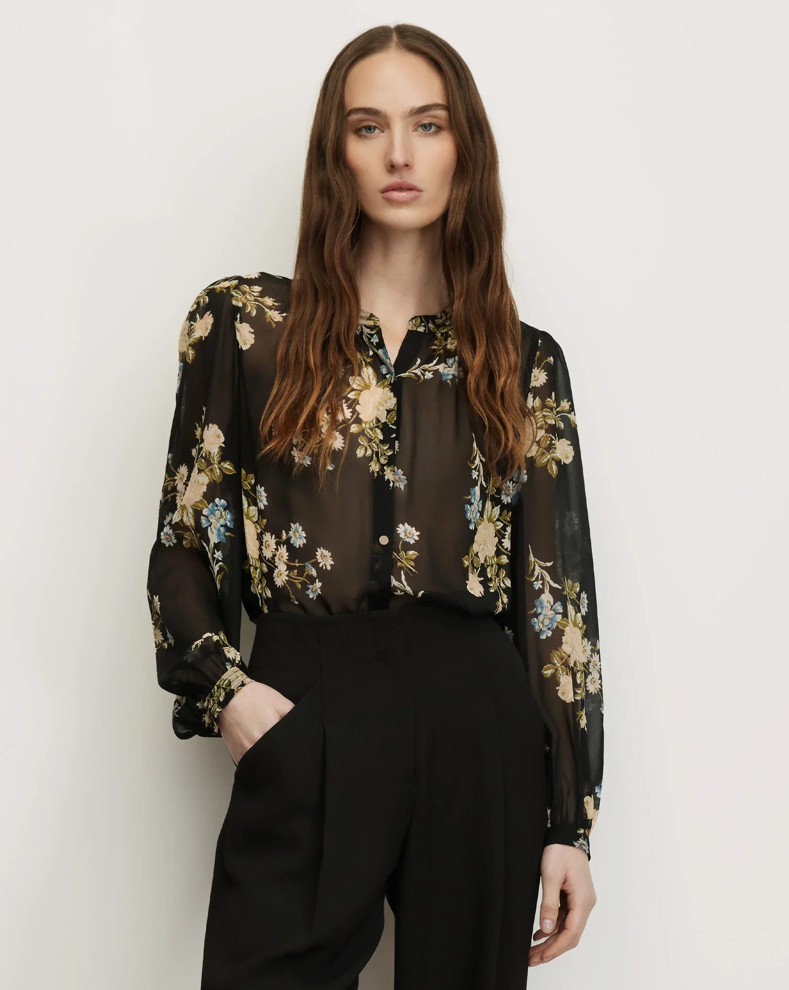 Image of Ashlynn Silk Blouse