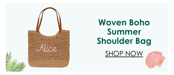 Woven Boho Summer Shoulder Bag