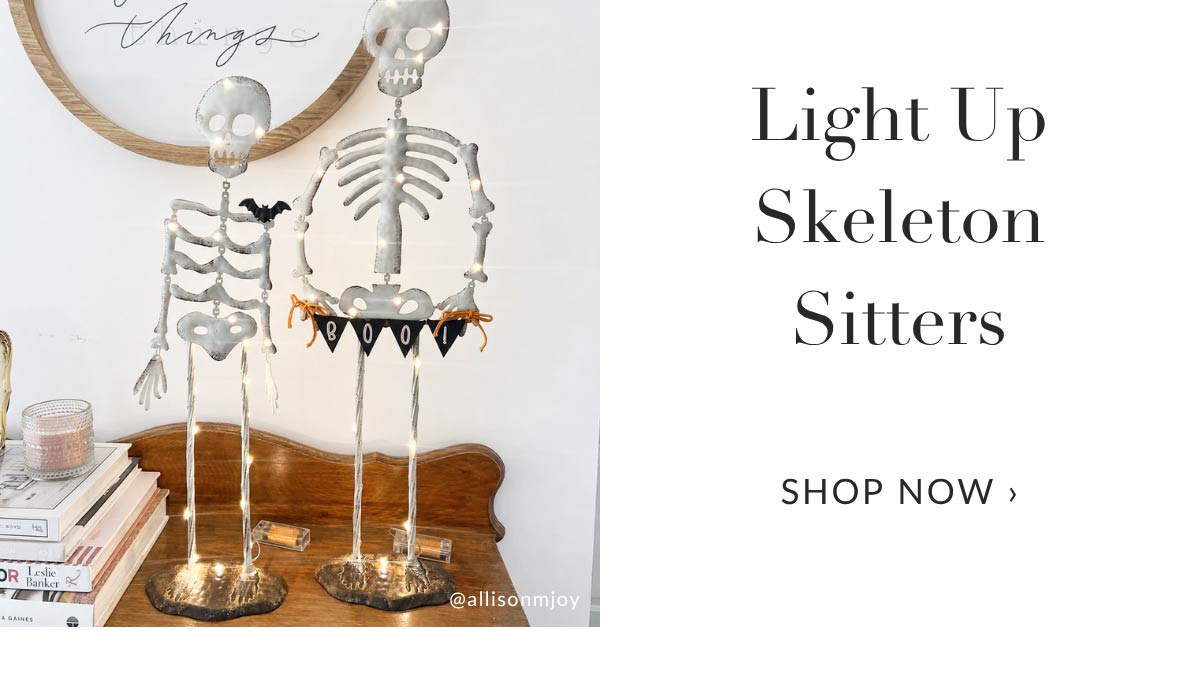 Light Up Skeleton Sitter