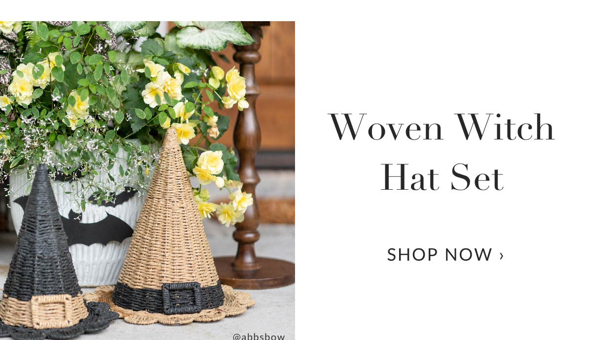 Woven Witch Hat Set