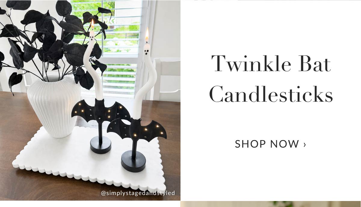 Twinkle Bat Candlesticks