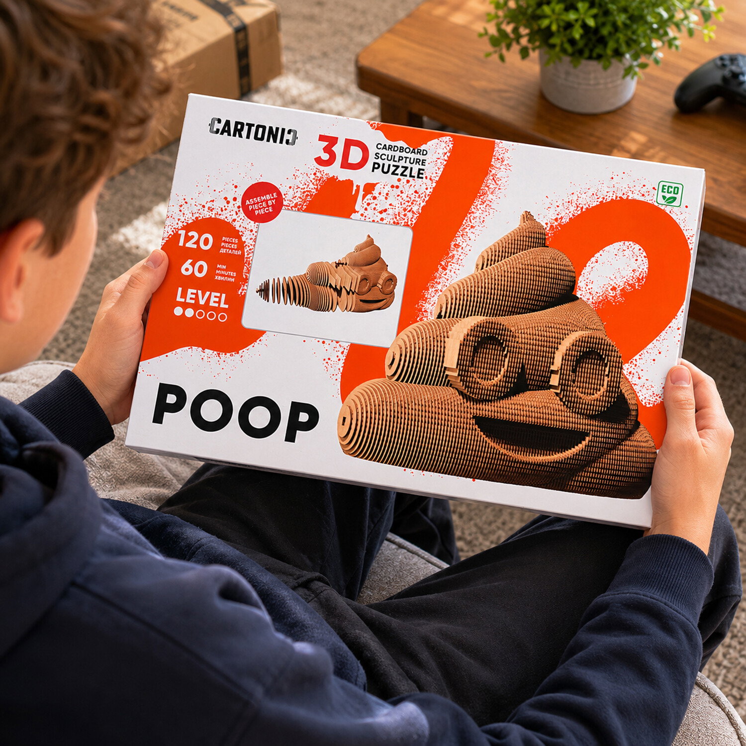 Image of Poop 3D Cardboard Puzzle