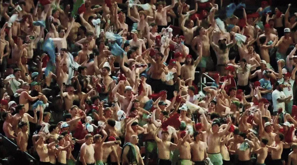 An animated GIF of summer days at the ballpark