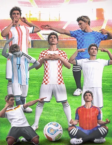 KuJ Soccer Celebration Poses for Genesis 9