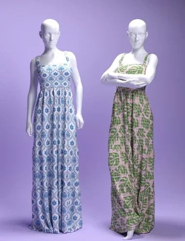 dForce MS Romantic Layers Dress for Genesis 9 and 8 Female