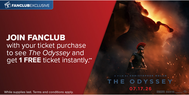 JOIN FANCLUB WITH YOUR  TICKET PURCHASE TO SEE THE ODYSSEY AND GET 1 FREE TICKET INSTANTLY**