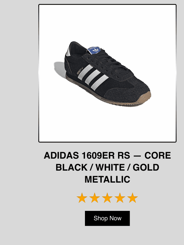 Adidas 1609ER RS - Core Black / White / Gold Metallic