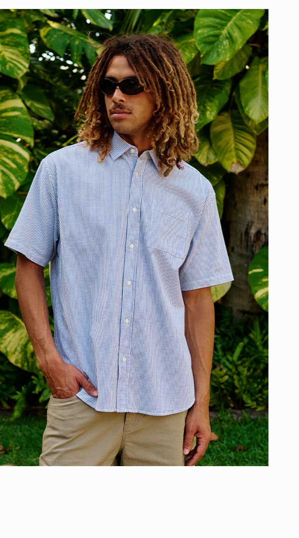 Male Model in the Ezra Shirt