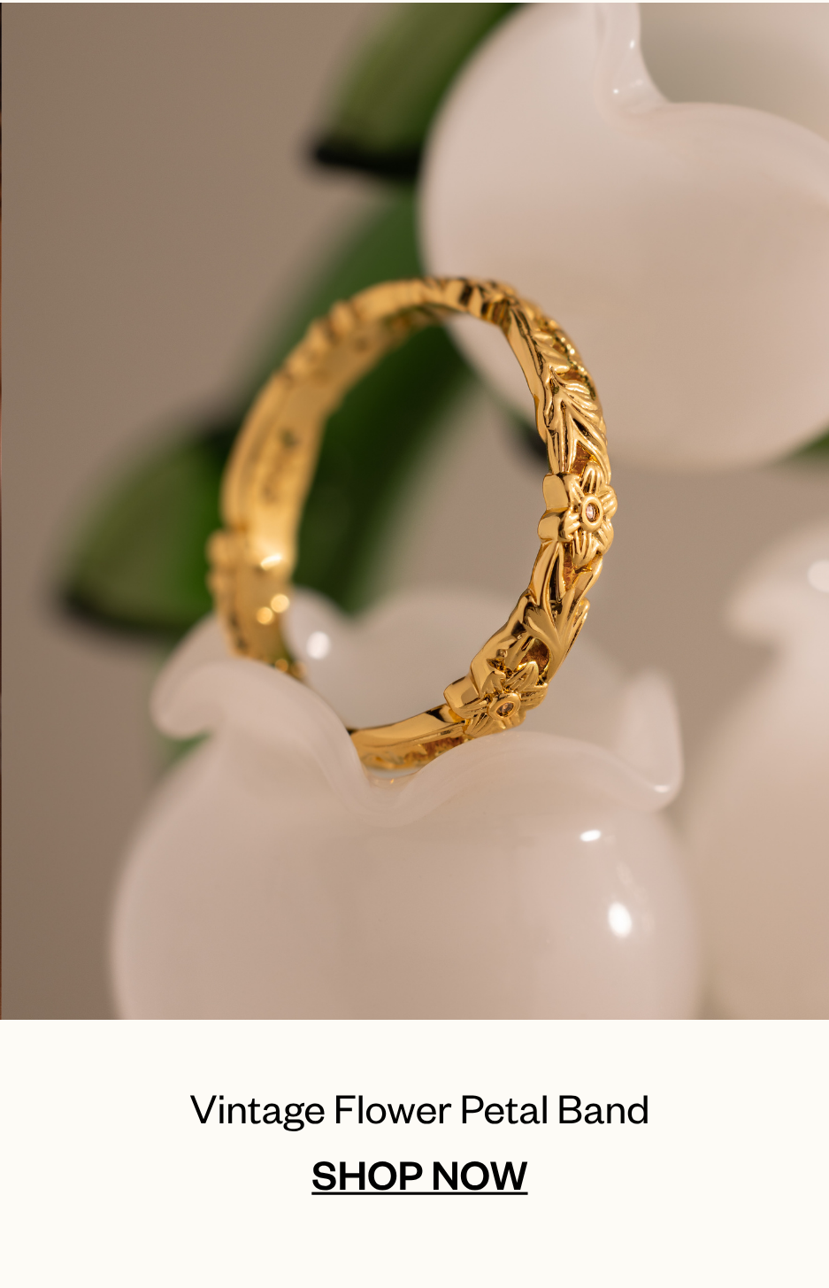 Vintage Flower Petal Band