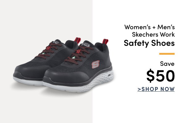 Women's + Men's Skechers Work Safety Shoes Save $50