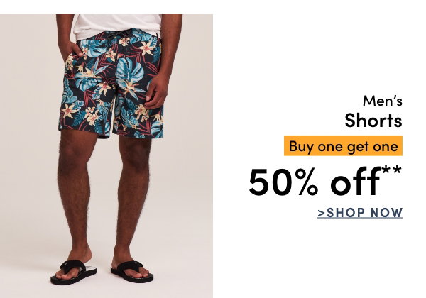 Men's Shorts Buy one get one 50% OFF*