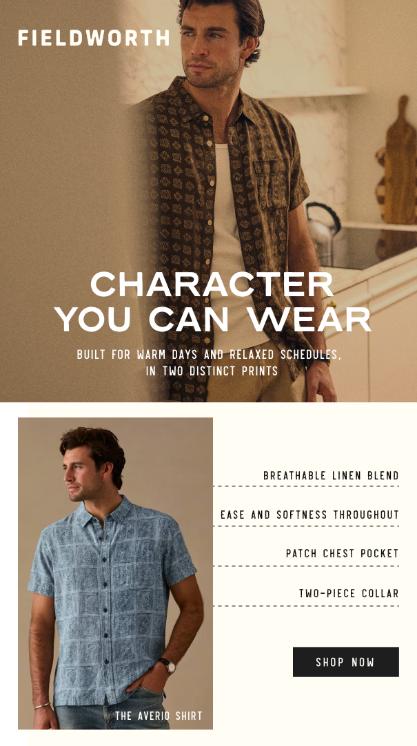 Fieldworth the averio shirt