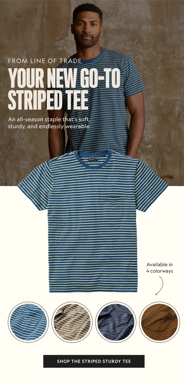 line of trade striped sturdy tee