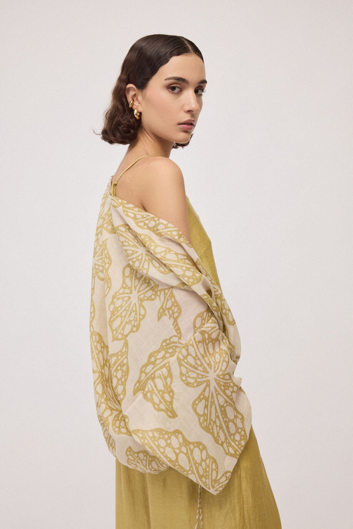 Kimono in ramiè stampato