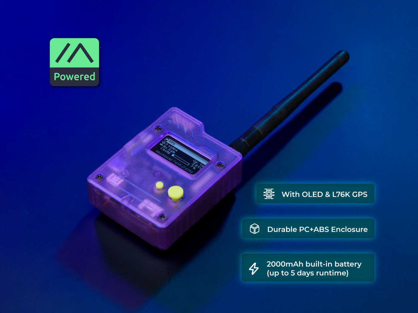 Violet Wio Tracker L1 Pro Meshtastic Device