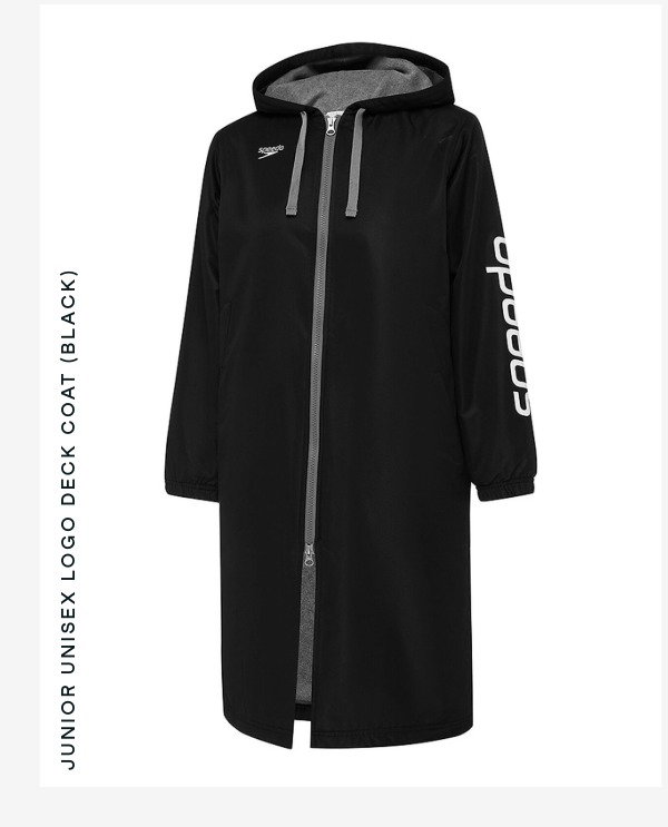 Junior Unisex Logo Deck Coat (Black)