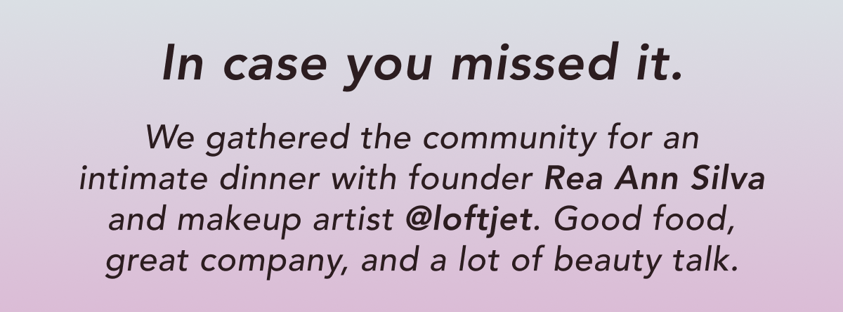 Beautyblender® + @Loftjet dinner, recapped. 