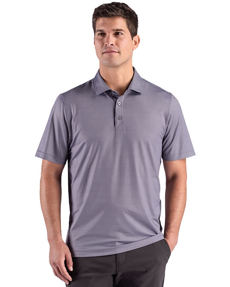 Image of Cutter & Buck Pike Recycled Lattice Print Mens Polo