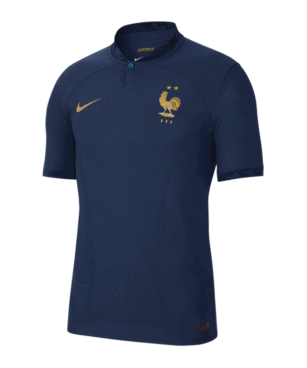 Nike Frankreich Auth. Trikot Home WM 2022 Blau F410