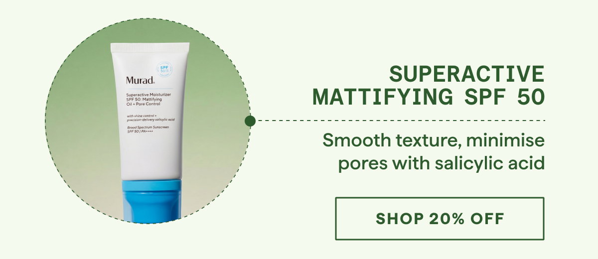 Superactive Moisturiser SPF 40: Mattifying Oil + Pore Control
