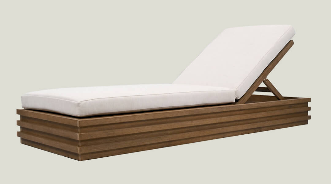 Norrel Outdoor Chaise Lounge by Huxe
