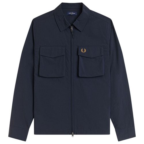 Fred Perry Ripstop Pocket Overshirt - Navy